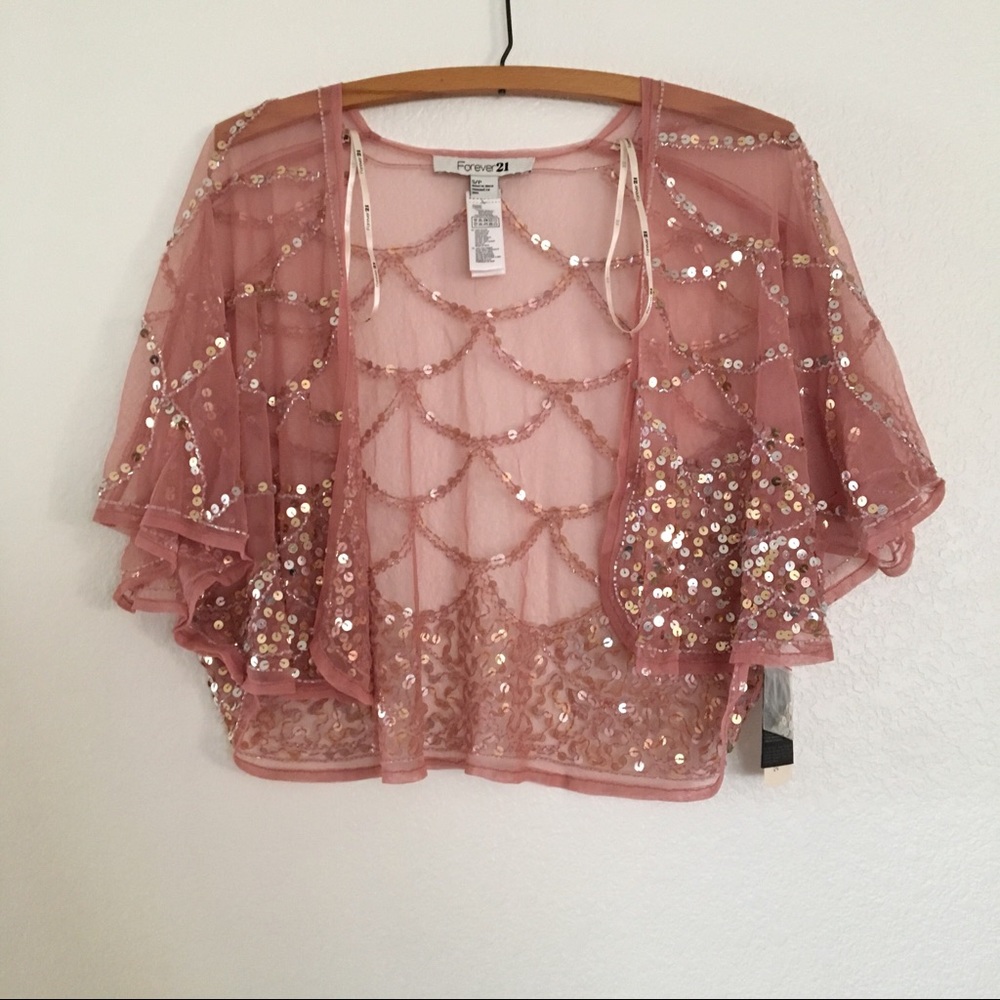 Forever 21 Sheer Sequin Cover Up